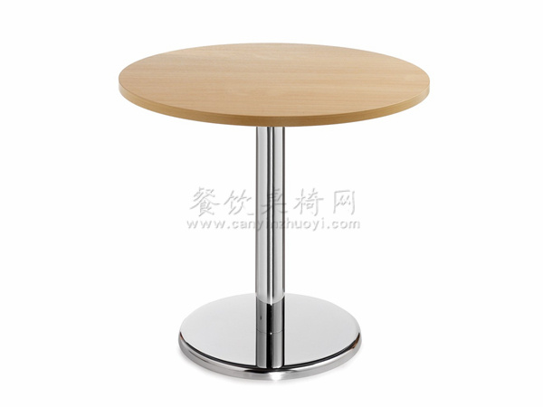 板式餐桌，荆州钢木圆桌子