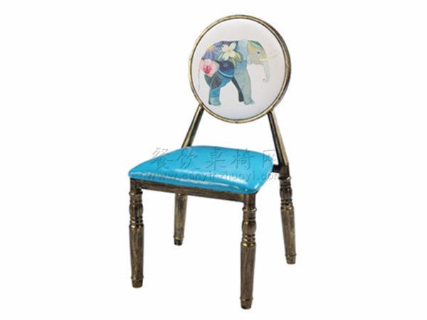 仙桃铁艺复古主题餐椅价格
