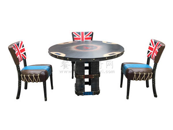 雅安工业复古风餐桌椅定做