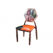 潜江欧式复古做旧个性餐椅