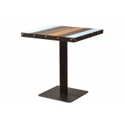 钢木桌，泸州主题餐厅桌子