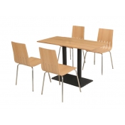食堂餐桌椅，宁波钢木家具
