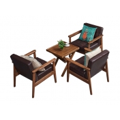 焦作实木咖啡厅桌子和椅子