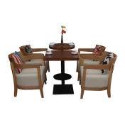 淄博实木桌椅，咖啡厅桌椅