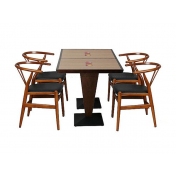 茶餐厅桌椅，通化实木桌椅