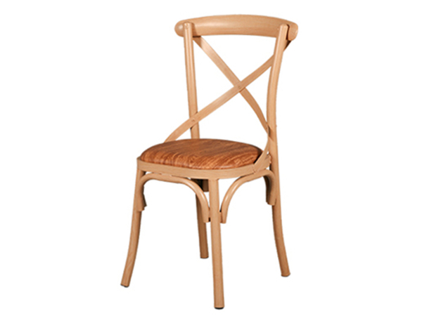 阜新市铁艺木纹西餐厅椅子