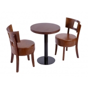 兴安盟奶茶店钢木桌和椅子