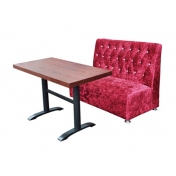 乌鲁木齐布艺沙发和钢木桌