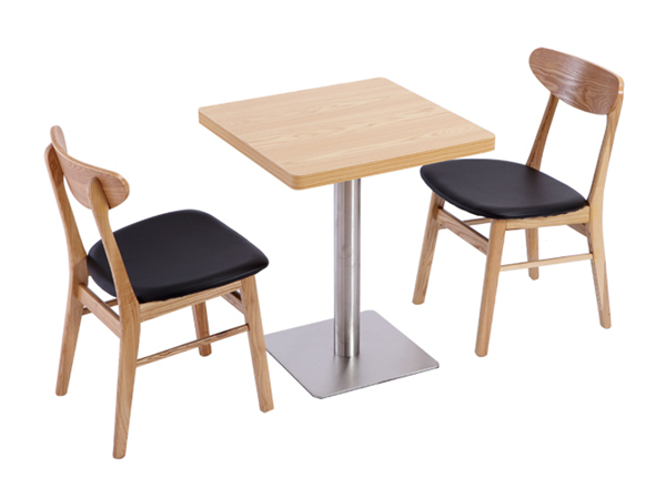 素食店家具，一桌两椅组合