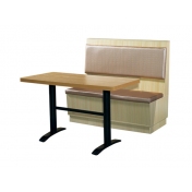 木纹卡座餐桌 SF-ZH077