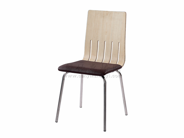 软包垫钢木椅 CY-GM058