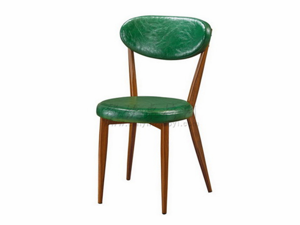 木纹色铁椅子 CY-TM020