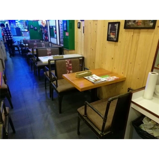 铁艺水管卡座沙发餐桌组合