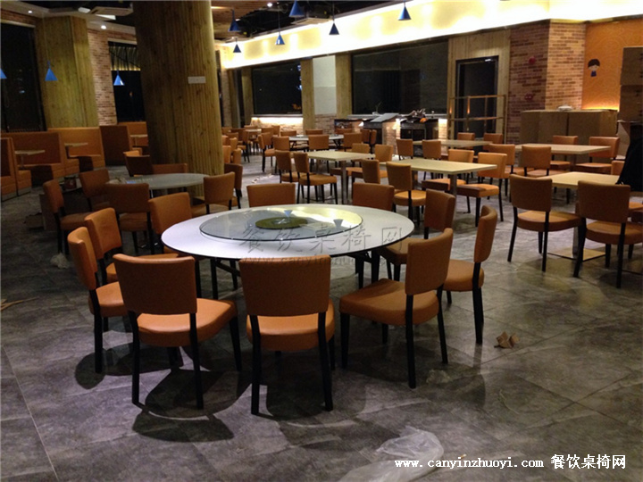 中式茶楼饭店桌椅家具定制