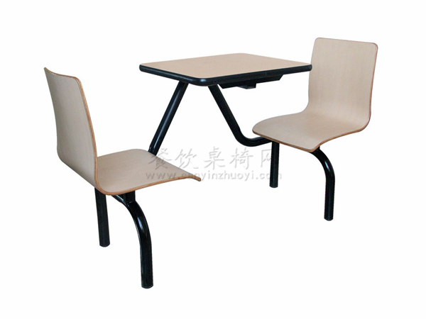 天津快餐家具，连体餐桌椅