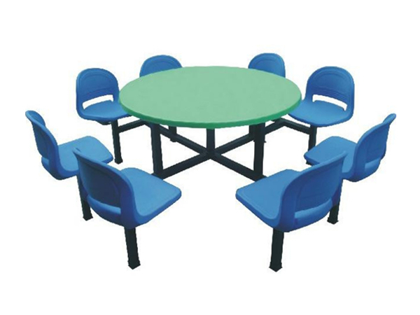 八人位学生饭堂连体餐桌椅