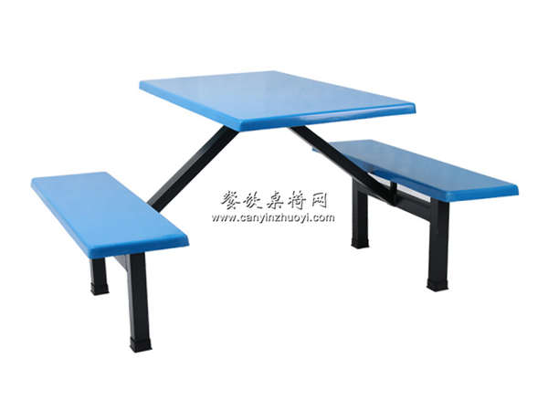 建水县玻璃钢连体食堂桌椅