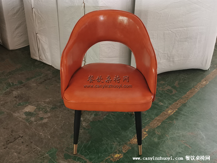 牛排餐厅超纤皮革扶手椅子